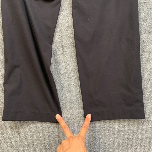 Lululemon Pant Mens 31 Black Commission Slim Warpstreme Flat Front Casual Golf - Picture 11 of 13
